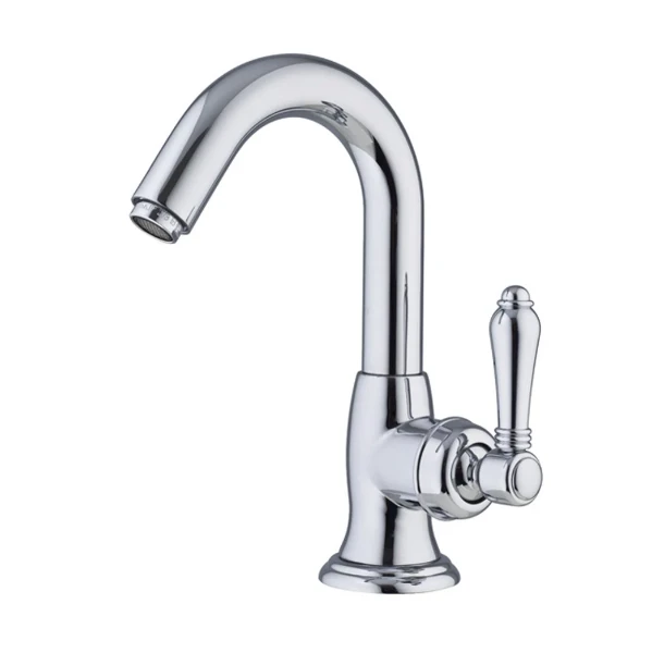 Aquaprestige Traditional collection eengreepsmengkraan chroom met draaibare uitloop