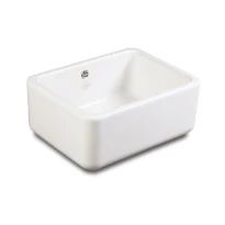Cottage évier blanc Classic buttler 600 595 - 460 o 255  CM 1 bac avec set trop-plein