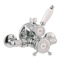 Cottage Victorian robinet de douche thermostatique chromé avec s-raccords 1/2