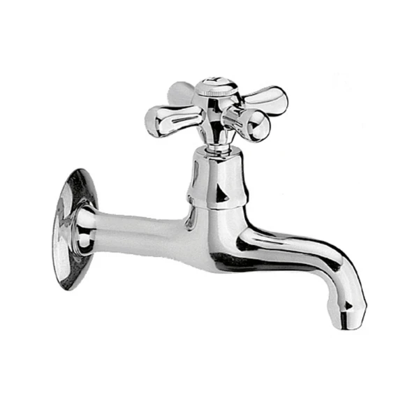 ROBINET DE SERVICE SIMPLE COTTAGE NUOVA BRENTA chromé model mural bec 11,5cm