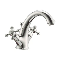 Cottage Victorian mitigeur lavabo chromé avec vidage automatique