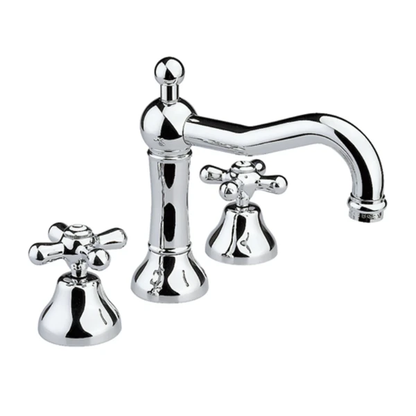 MELANGEUR DE LAVABO 3-TROUS COTTAGE NUOVA BRENTA chromé