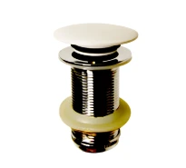Aqua Prestige crépine universel, sans trop-plein 5/4", top et Pure White