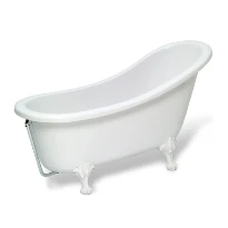 Aqua Prestige Country 2 baignoire autoportante duroxite 1810 x 715 x 680-1000 mm - blanc - pieds inclus