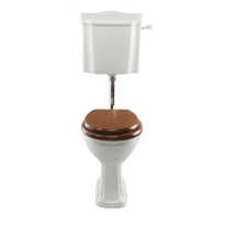 Aqua Prestige Balasani mi-hauteut réservoir de chasse - blanc - raccordement en bas latéral