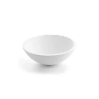 Aqua Prestige McBath lavabo indépendant rond 375 mm - blanc mat - sans trou de robinet - sans trop-plein