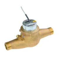 Aquatel MTH compteur d'eau multi-jets eau chaude (120°c) avec émetteur d'impulsions (avec raccords et joints) 4/4 x 3/4 - 4,0 m³/h - 190 mm