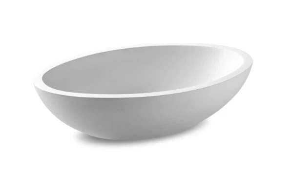 Jee-O Moloko lavabo à poser 570 x 400 x 160 mm - blanc - Dadoquartz - sans trou de robinet - sans trop-plein