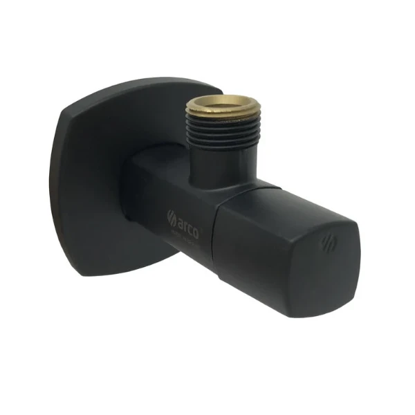 Arco A-80 Lipstick robinet d'arrêt à bille MM 1/2 x 3/8 - noir mat- anti-calcaire