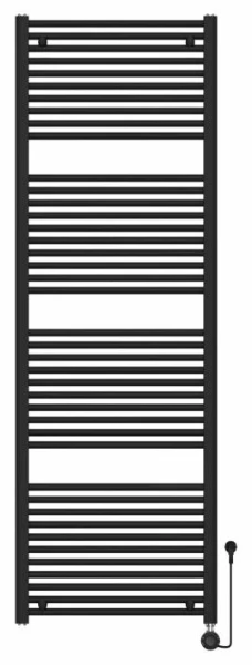 Procasa Calore Rondo radiateur sèche-serviettes électrique à tubes ronds 1800 x 600 mm - 1000W - thermostat inclus - noir mat
