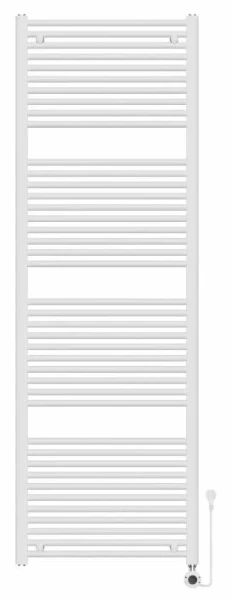 Procasa Calore Rondo radiateur sèche-serviettes électrique à tubes ronds 1800 x 600 mm - 1000W - thermostat inclus - Ral 9016 blanc signalisation