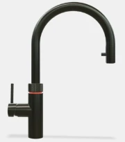 Quooker robinet flex - eau froide - chaude et bouillante - bouton-poussoir (deux fois) rotatif avec sécurité enfants et aérateur extractible - gunmetal