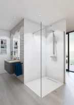 Procasa Vivo Wall profile mural et traverse - nickel brossé - brossé mat