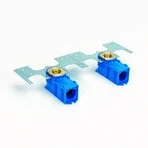 Begetube boite à encastrer 90° FM 1/2 x 16/2,2 mm - bleu - avec collier de fixation