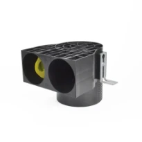 Begetube (78390382) Profi-Air connexion pour bouche de ventilation modèle coudé DN125 - 2 x 90 mm - modèle court