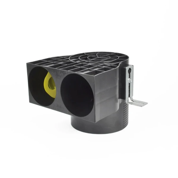 Begetube (78390382) Profi-Air haaks ventielaansluitstuk DN125 - 2 x 90 mm - kort model