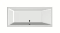Bado Kristal baignoire acrylique 1700 x 750 x 450 mm - blanc