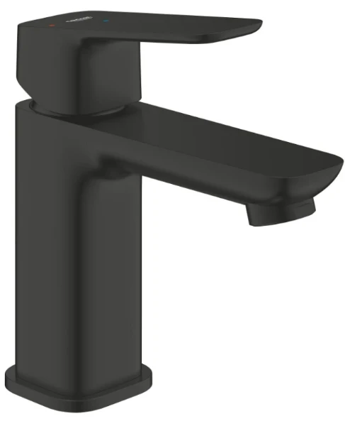 Grohe Cubeo S wastafelmengkraan met clic-clac - zwart mat