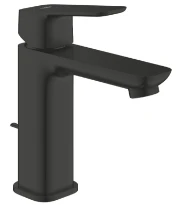 Grohe Cubeo S mitigeur de lavabo avec vidange automatique - noir mat
