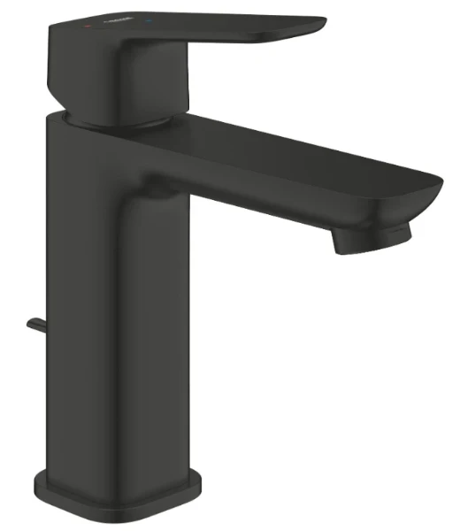 Grohe Cubeo S mitigeur de lavabo avec vidange automatique - noir mat