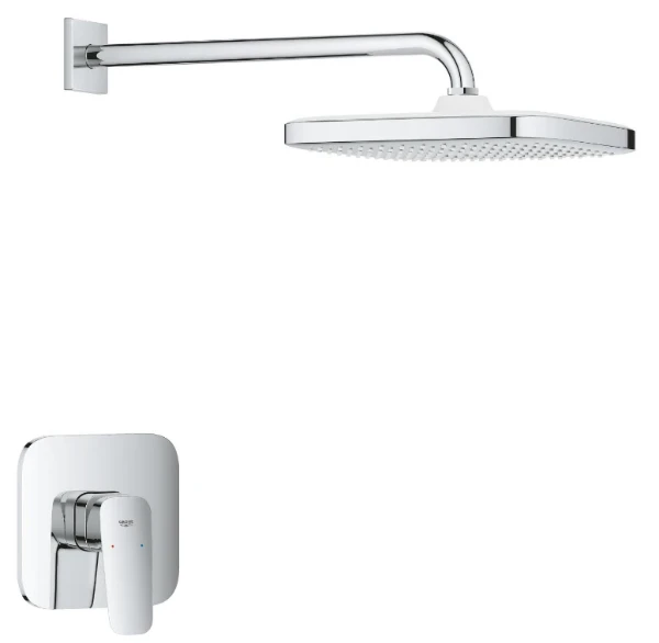 Grohe Cubeo inbouw mitigeur de douche avec pomme de douche - chromé