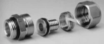Begetube raccord bicône droit MF 18/2 x 1/2 M - VPE tuyau- avec O-ring