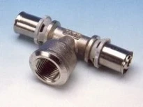 Begetube B-Press laiton té réduit avec filetage femelle FFF 20 x 3/4 F x 20 mm