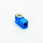 Begetube B-Press laiton boite à encastrer 90° FF 16 x 1/2 F bleu - sans collier de fixation