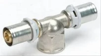 Begetube B-Press laiton té réduit avec filetage femelle FFF 32 x 4/4 F x 32 mm