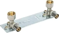 Begetube B-Press laiton culasse avec coude de transition 90° FF 1/2 x 20 mm - 153 mm