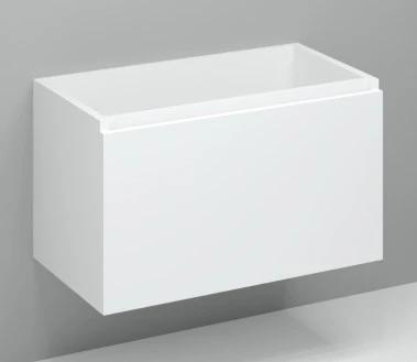 Procasa Kivu sous-meuble avec 1 tiroir sans poignées 900 x 475 x 520 mm - blanc