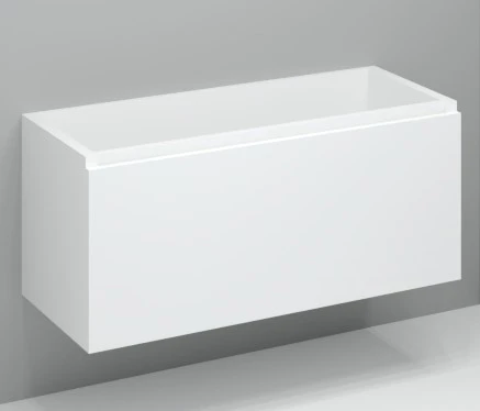 Procasa Kivu sous-meuble avec 1 tiroir sans poignées 1200 x 475 x 520 mm - blanc