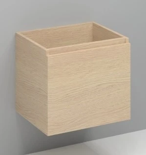 Procasa Kivu sous-meuble avec 1 porte sans poignées gauche 600 x 475 x 520 mm - smoked oak
