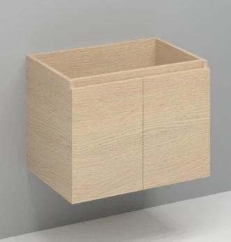 Procasa Kivu sous-meuble avec 2 portes sans poignées 700 x 475 x 520 mm - smoked oak