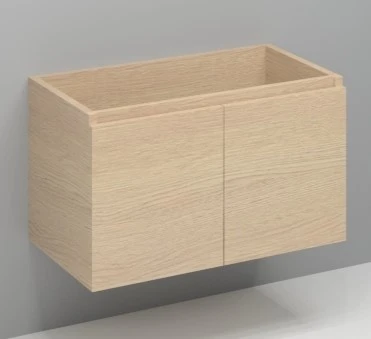 Procasa Kivu sous-meuble avec 2 portes sans poignées 900 x 475 x 520 mm - smoked oak