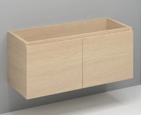 Procasa Kivu sous-meuble avec 2 portes sans poignées 1200 x 475 x 520 mm - smoked oak