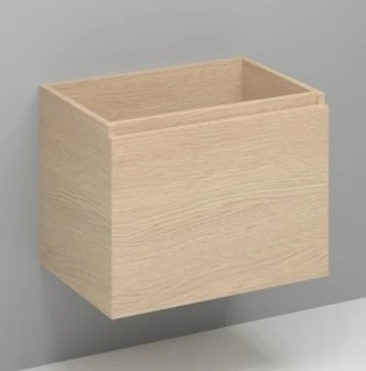 Procasa Kivu sous-meuble avec 1 tiroir sans poignées 700 x 475 x 520 mm - smoked oak