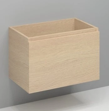 Procasa Kivu sous-meuble avec 1 tiroir sans poignées 800 x 475 x 520 mm - smoked oak