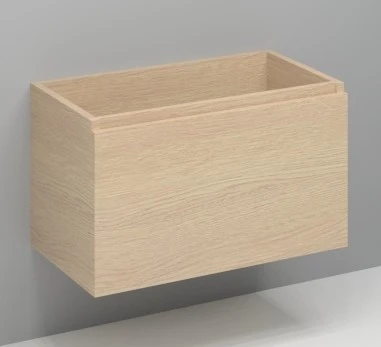 Procasa Kivu sous-meuble avec 1 tiroir sans poignées 900 x 475 x 520 mm - smoked oak
