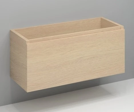 Procasa Kivu sous-meuble avec 1 tiroir sans poignées 1200 x 475 x 520 mm - smoked oak