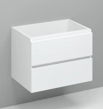 Procasa Kivu sous-meuble avec 2 tiroirs sans poignées 700 x 475 x 520 mm - blanc