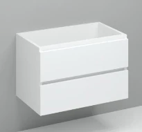 Procasa Kivu sous-meuble avec 2 tiroirs sans poignées 800 x 475 x 520 mm - blanc