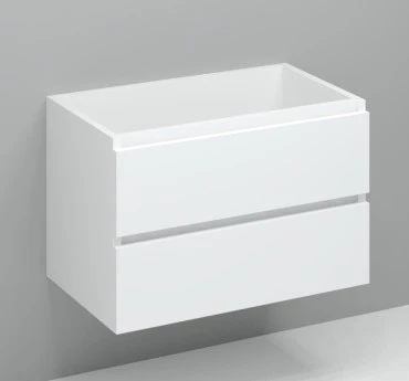Procasa Kivu sous-meuble avec 2 tiroirs sans poignées 800 x 475 x 520 mm - blanc