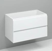 Procasa Kivu sous-meuble avec 2 tiroirs sans poignées 900 x 475 x 520 mm - blanc