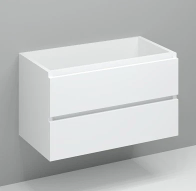 Procasa Kivu sous-meuble avec 2 tiroirs sans poignées 900 x 475 x 520 mm - blanc