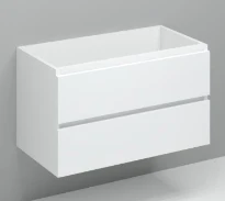 Procasa Kivu sous-meuble avec 2 tiroirs gauche sans poignées 900 x 475 x 520 mm - blanc
