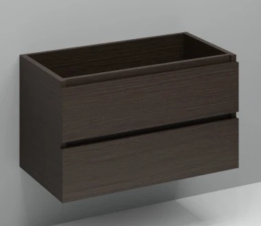 Procasa Kivu sous meuble lavabo 900 x 475 x 520 mm - sans poignée - 2 tiroirs - castle oak