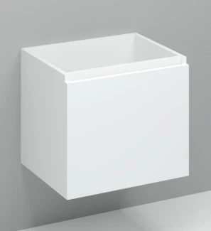 Procasa Kivu sous-meuble avec 1 porte sans poignées gauche 600 x 475 x 520 mm - blanc