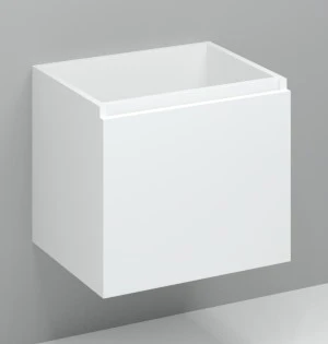 Procasa Kivu sous-meuble avec 1 porte sans poignées droite 600 x 475 x 520 mm - blanc