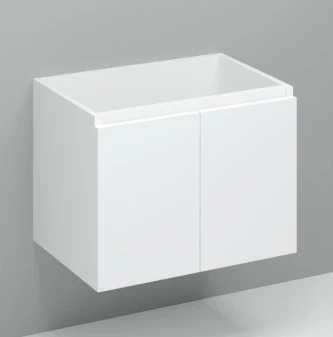 Procasa Kivu sous-meuble avec 2 portes sans poignées 700 x 475 x 520 mm - blanc